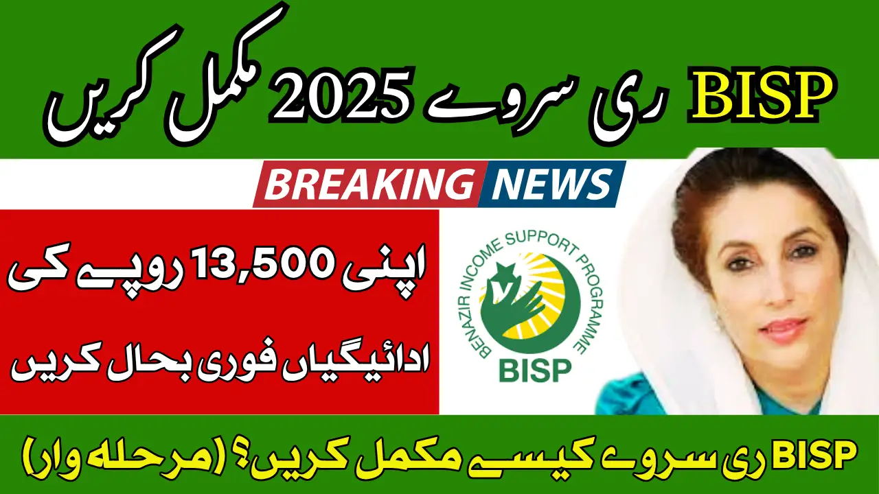 How to Check & Complete BISP Resurvey 2025