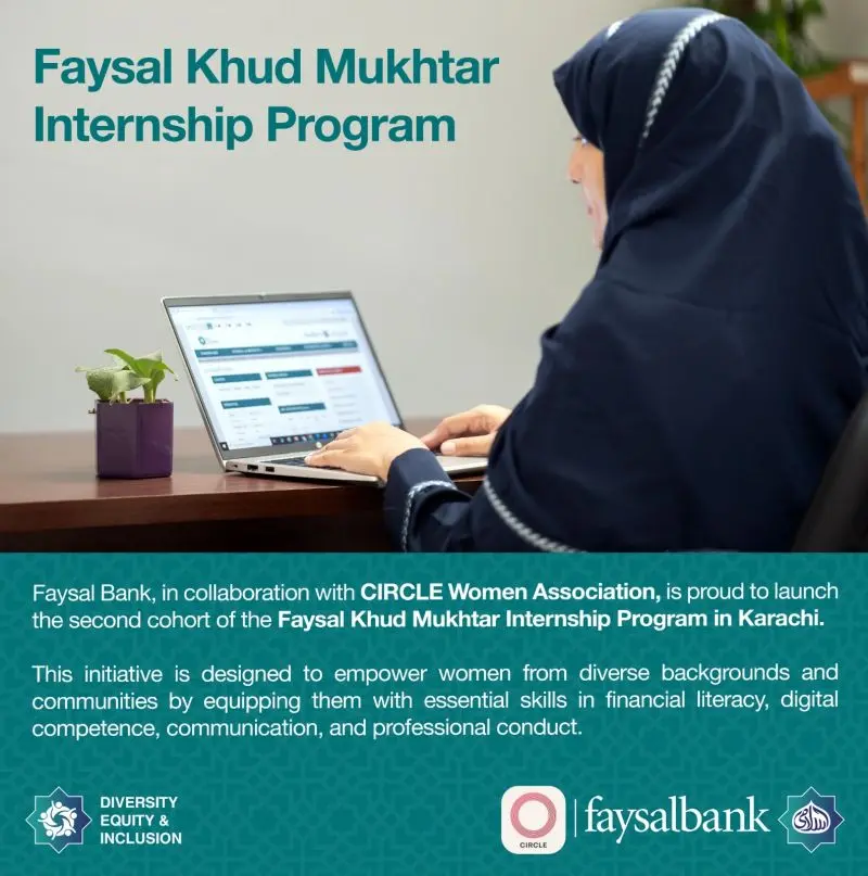 Faysal Bank Internship Program 2025 Advertisement