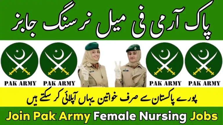 Join Pak Army Female Nursing Jobs