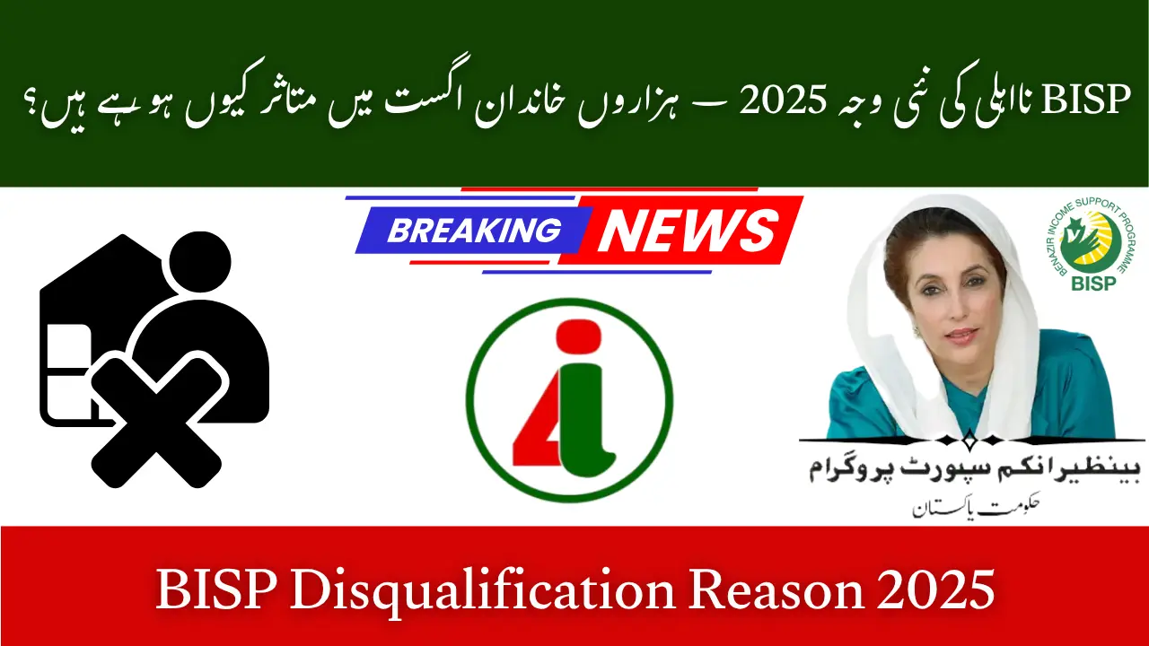 BISP Disqualification Reason 2025