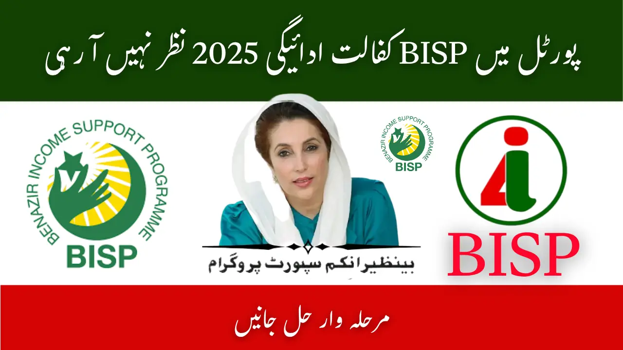 BISP Kafalat Payment Not Showing 2025