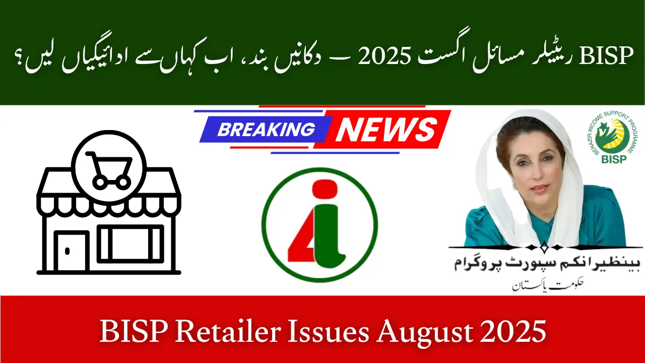 BISP Retailer Issues August 2025