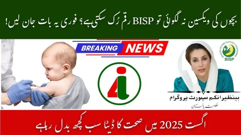 BISP Vaccination Link 2025