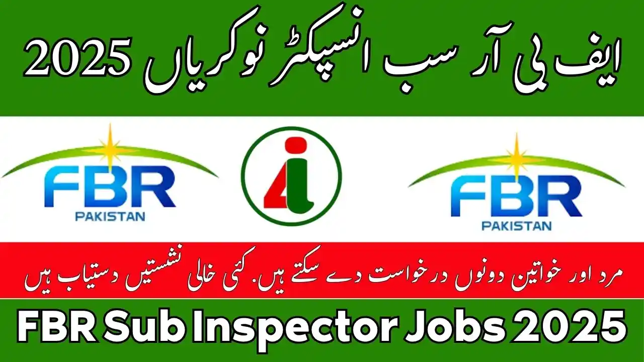 FBR Sub Inspector Jobs 2025