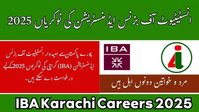 IBA Karachi Careers 2025