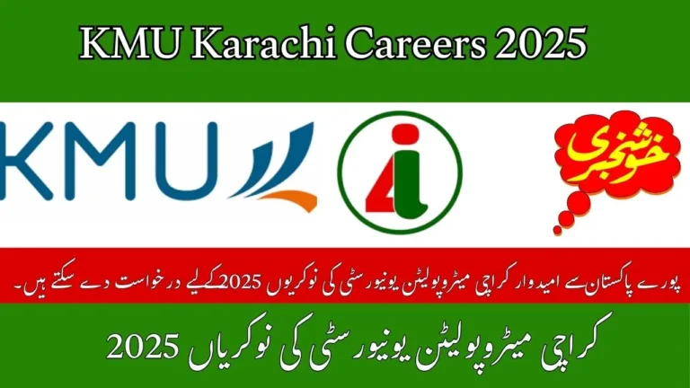 KMU Karachi Careers 2025 Online Apply For Karachi Metropolitan University Careers Opportunities