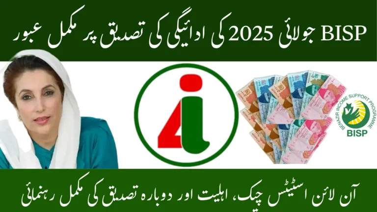 Mastering BISP July 2025 Payment Verification – A Complete Guide to Online Status Checks, Eligibility & Re-verification