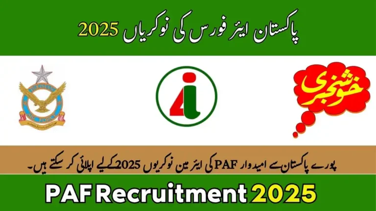 PAF Recruitment 2025 Online Apply For Pakistan Air Force Career Opportunities