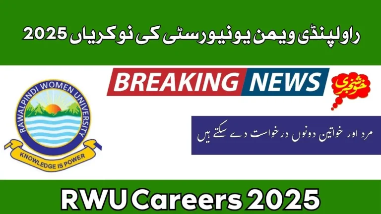 RWU Careers 2025 Online Apply For Rawalpindi Women University Vacancies