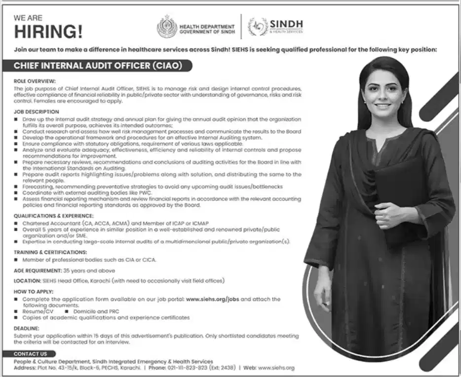 SIEHS Careers 2025 Advertisement