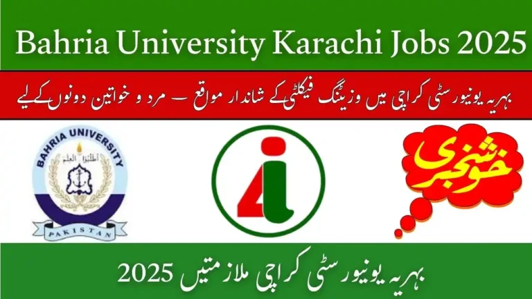 Bahria University Karachi Jobs 2025 Online Apply For Visiting Faculty Islamic Studies Recruitment