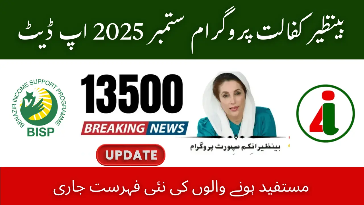 Benazir Kafalat Program September 2025 Update – New List of Beneficiaries Uploaded