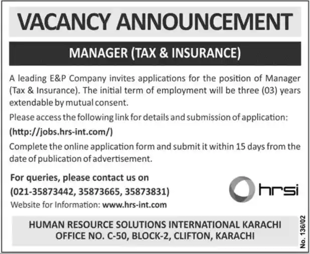 HRSI Karachi Careers 2025 Advertisement: