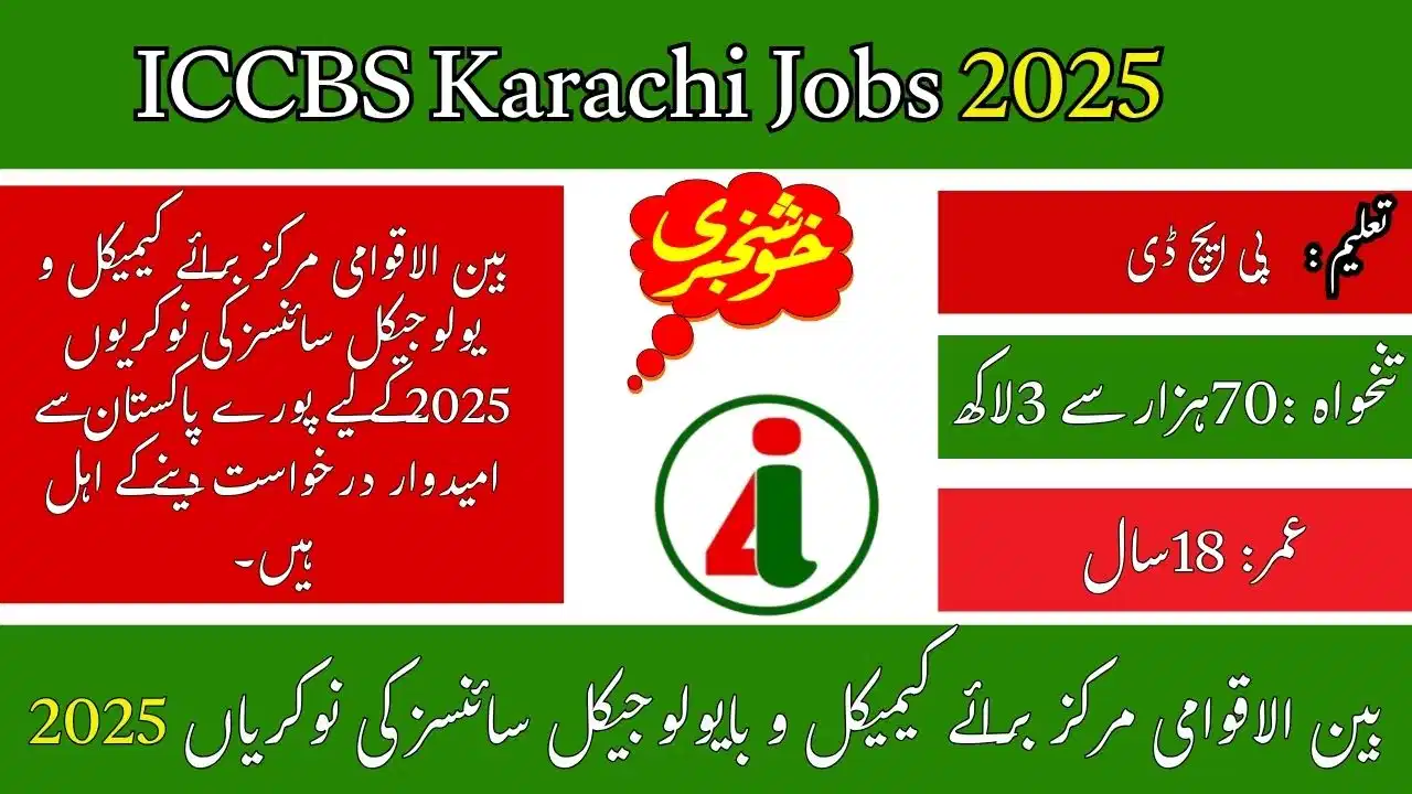 ICCBS Karachi Jobs 2025