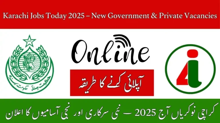 Karachi Jobs Today 2025 – New Government & Private Vacancies
