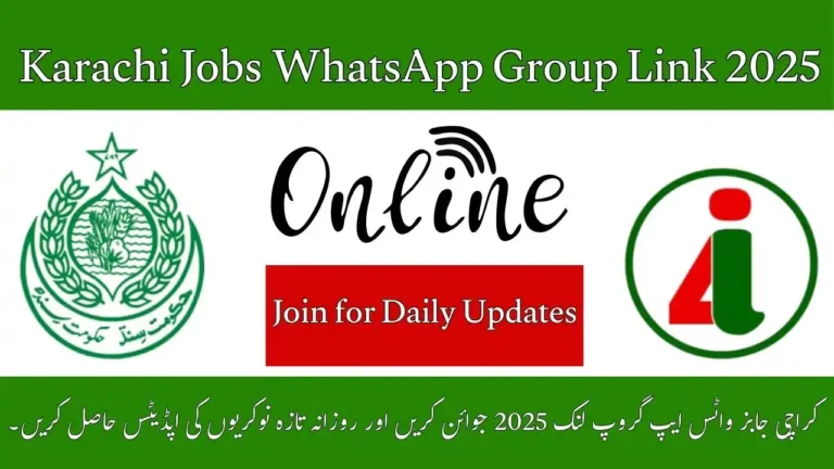 Karachi Jobs WhatsApp Group Link 2025