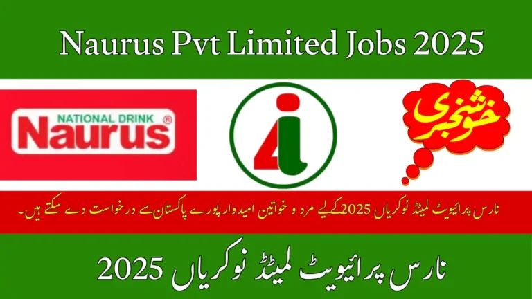 Naurus Pvt Limited Jobs 2025
