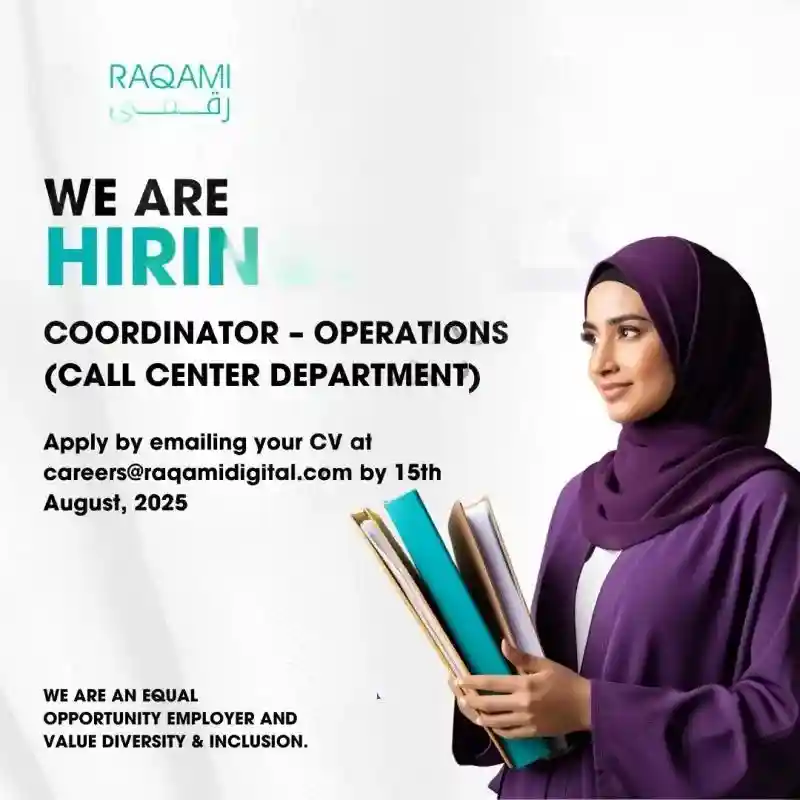 RAQAMI Jobs 2025 Advertisement