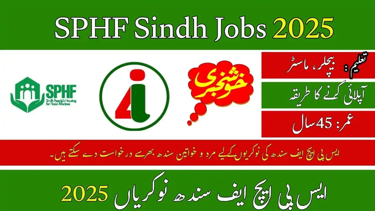 SPHF Sindh Jobs 2025