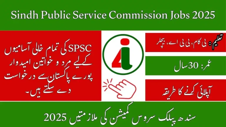 SPSC Jobs 2025 Online Apply For Assistant Accounts Officer Vacancies