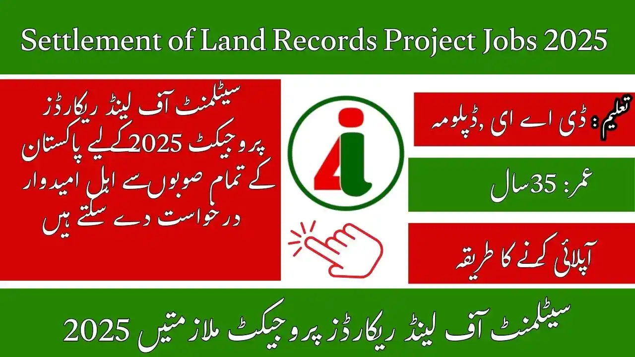 Settlement of Land Records Project Jobs 2025