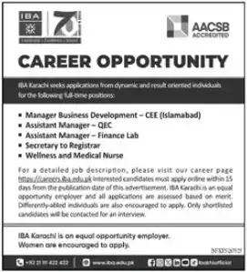 Sukkur IBA University Jobs 2025 Advertisement