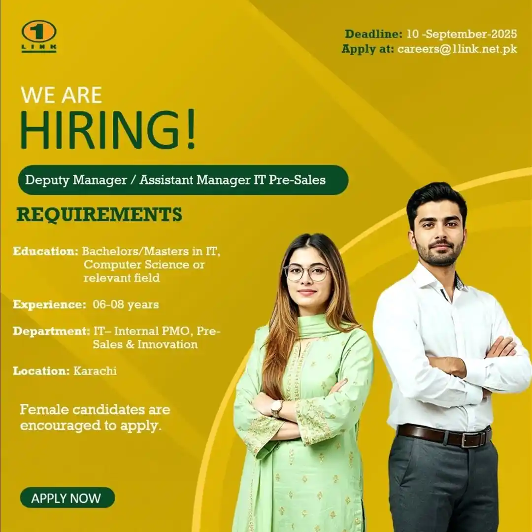 1LINK Careers 2025 Advertisement