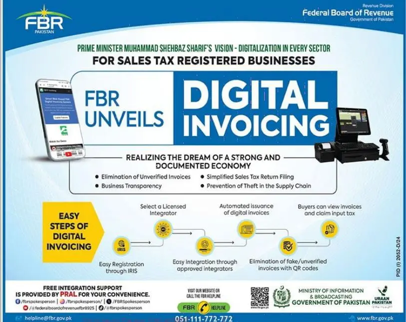 FBR Digital Invoicing 2025 Advertisement