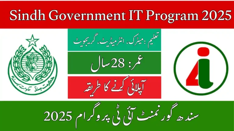 Sindh Government Free Courses 2025 Apply Online for Certifications