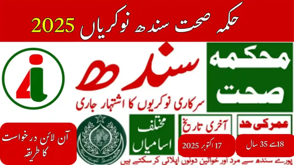 Health Department Sindh Jobs