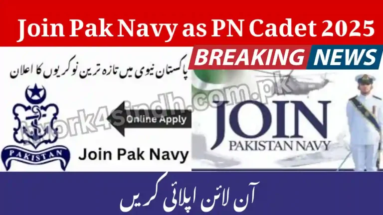 Join Pak Navy as PN Cadet