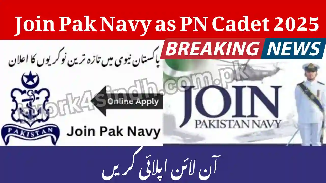 Join Pak Navy as PN Cadet