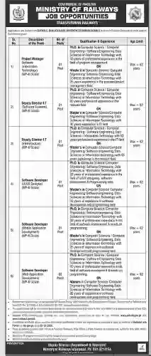 Pakistan Railways Police Jobs 2025 Advertisement:
