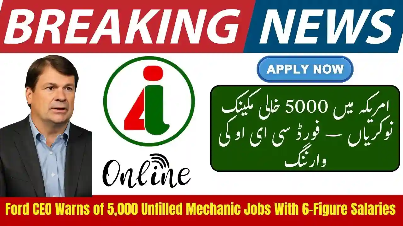 Ford CEO Warns of 5,000 Unfilled Mechanic Jobs With 6-Figure Salaries