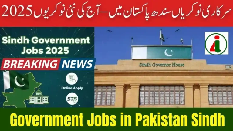Government Jobs in Pakistan Sindh