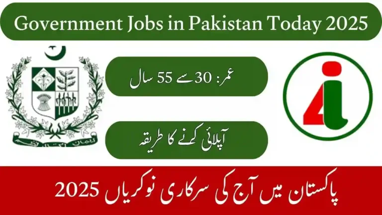 Government Jobs in Pakistan Today 2025