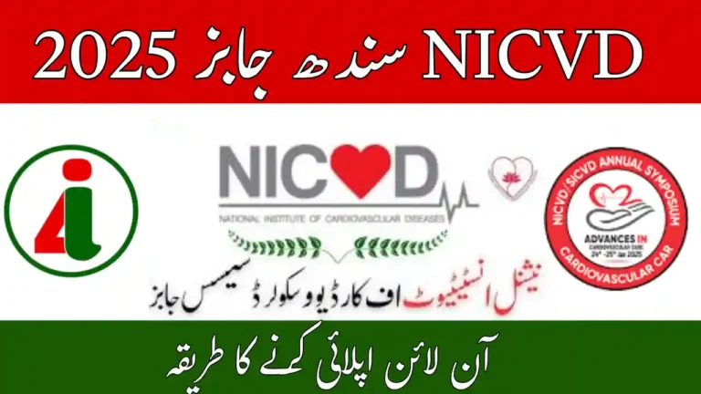 NICVD Sindh Jobs