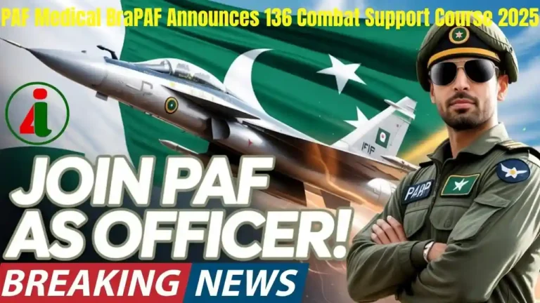 PAF Announces 136 Combat Support Course 2025