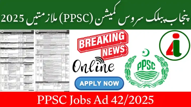 PPSC Jobs Ad 422025