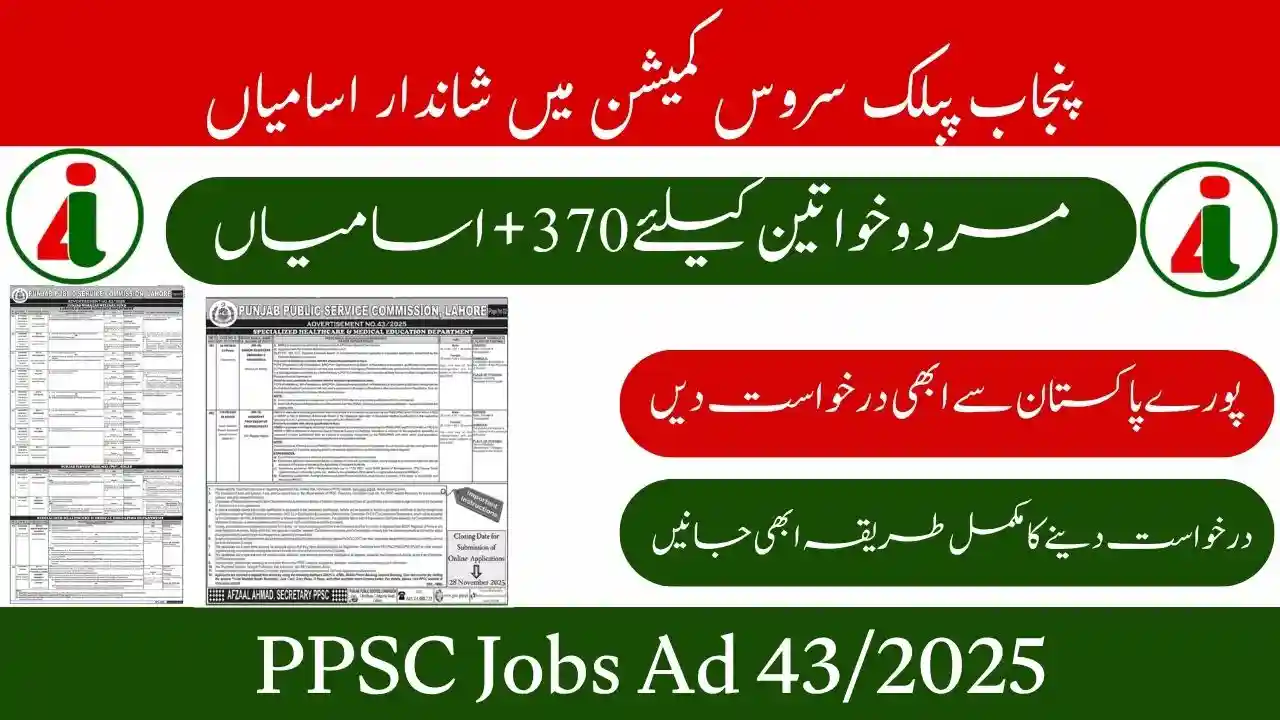 PPSC Jobs Ad 43