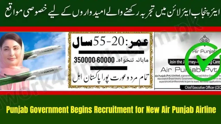 Punjab Government Begins Recruitment for New Air Punjab Airline