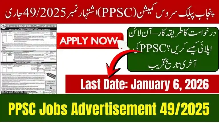 New PPSC Jobs 2025 Under Advertisement 49