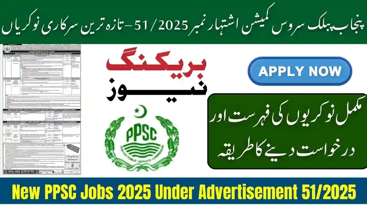 New PPSC Jobs 2025 Under Advertisement 512025 – Hundreds of Seats