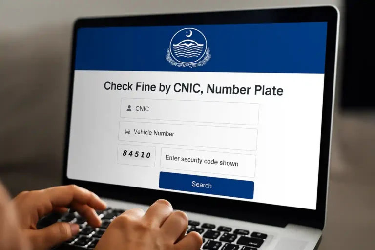 PSCA E-Challan Website