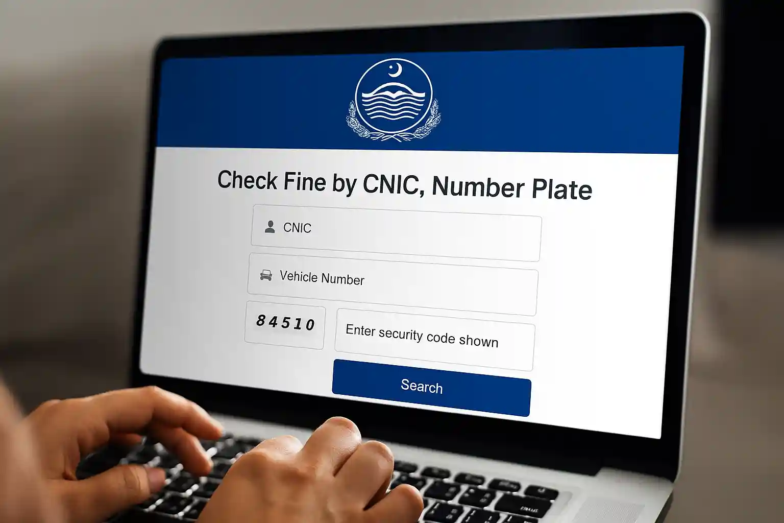 PSCA E-Challan Website