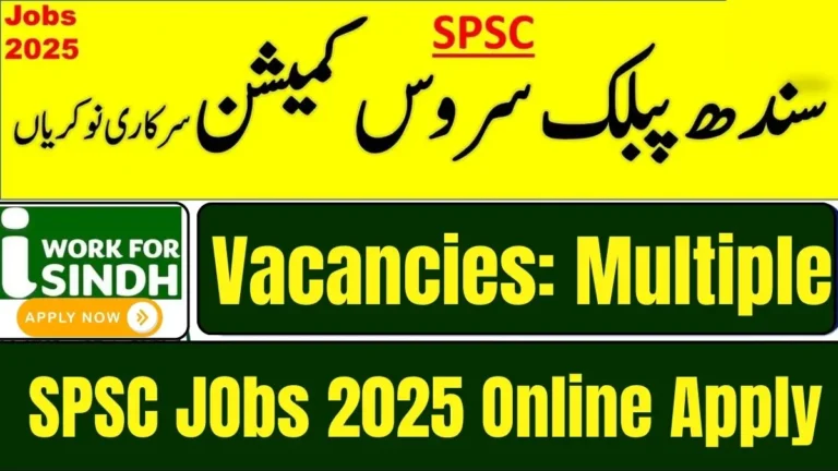 SPSC Job Online Apply 2025