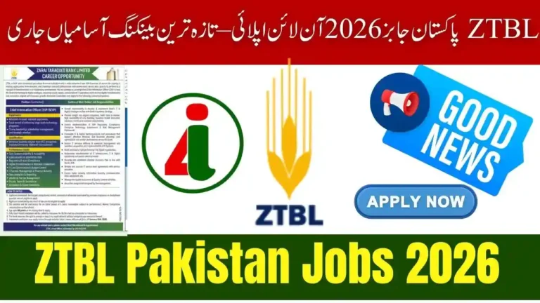 ZTBL CIO Jobs 2026 – Apply Online for EVP SEVP Position