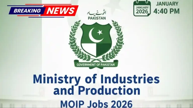 Government of Pakistan MOIP Jobs 2026 Ministry of Industries and Production Vacancies