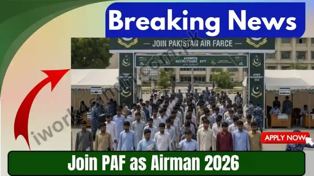 Pakistan Air Force Airmen Recruitment 2026