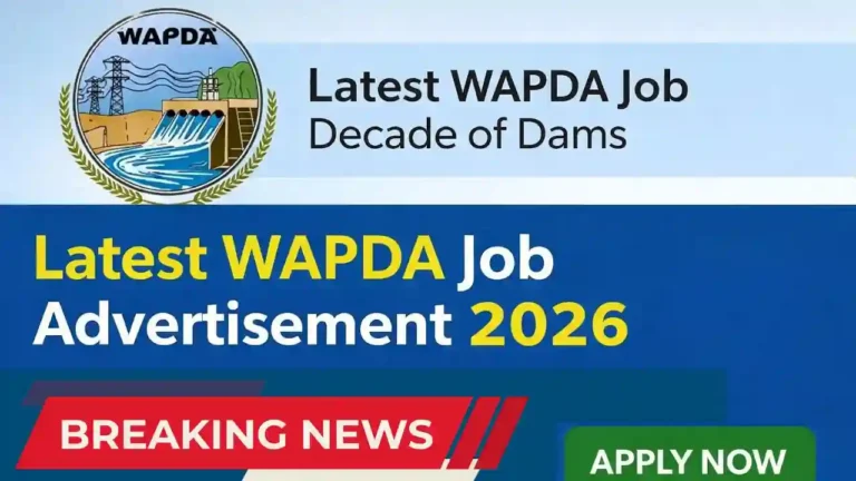 WAPDA Announces Decade of Dams Jobs 2026 – Official Advertisement & Apply Online